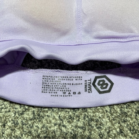 Series 8 Fitness Sports Bra Size S Athletic Workout Purple - NWT - Picture 6 of 7